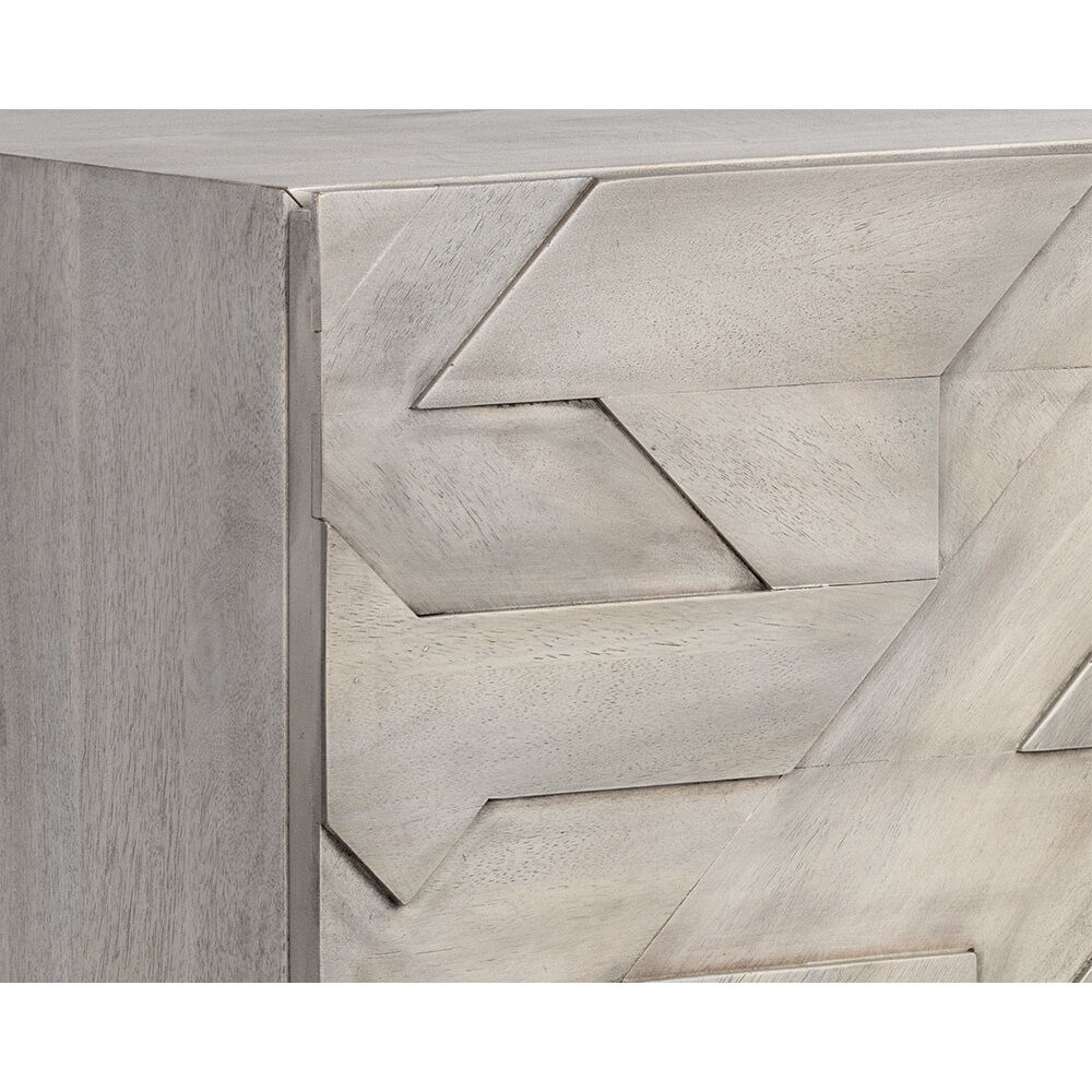 Lisboa 48 X 17.75 inch Light Grey / Antique Bronze Sideboard